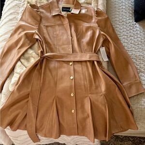 Dolce Cabo Camel Leather Jacket